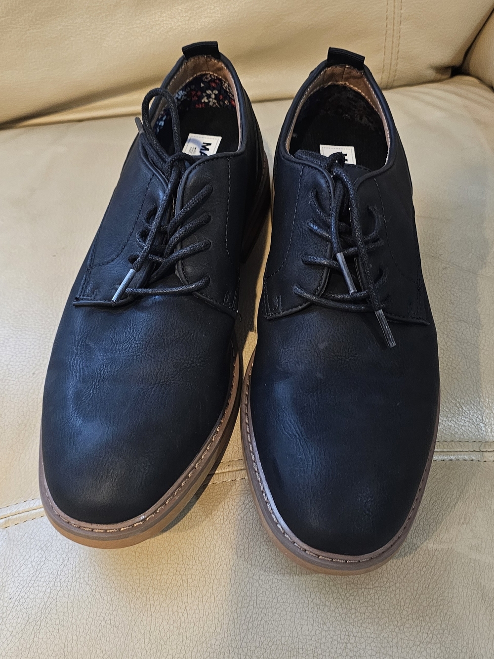 Men's Black Casual Lace-Up Derby Shoes - Madden